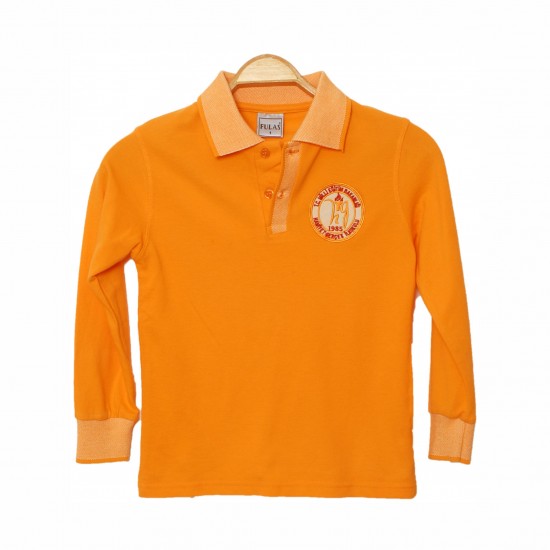 HAMİYET GERÇEK İLKOKULU POLO TURUNCU UZUN KOL T-SHIRT